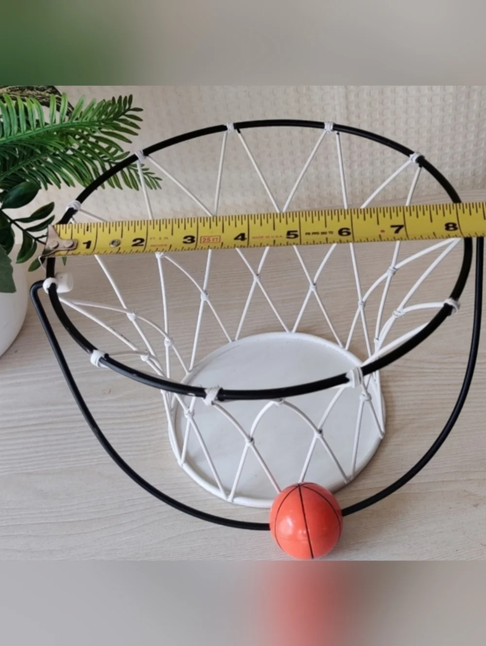 Metal Basketball Hoop Basket/ Container